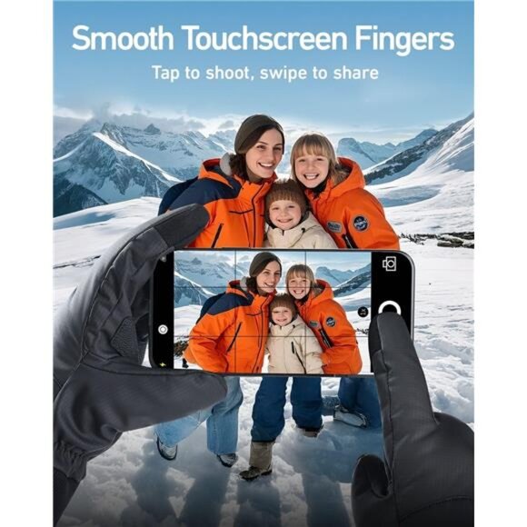 RIGWARL -5℉ Winter Warm Gloves with Thickest Thermal Plush for Extreme Cold - Picture 4 of 7